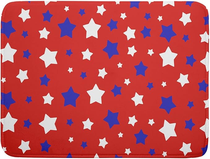 Fourth of July Independence Memorial Dish Drying Mat by Sweetshow