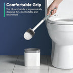 Toilet Brush, Compact Toilet Brush and Holder Set - Image 4
