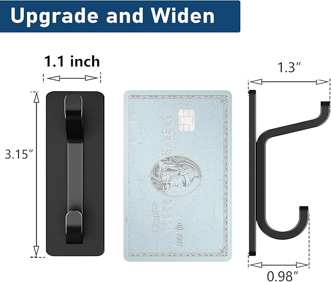 pickpiff Wall Hooks for Coat and Towel: 13LB Adhesive Door Hanger Stick on - Image 4