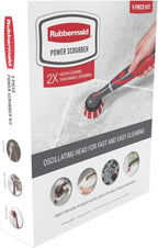Rubbermaid Reveal Power Scrubber 5-Piece Kit, Cordless Electric Battery Powered - Image 2