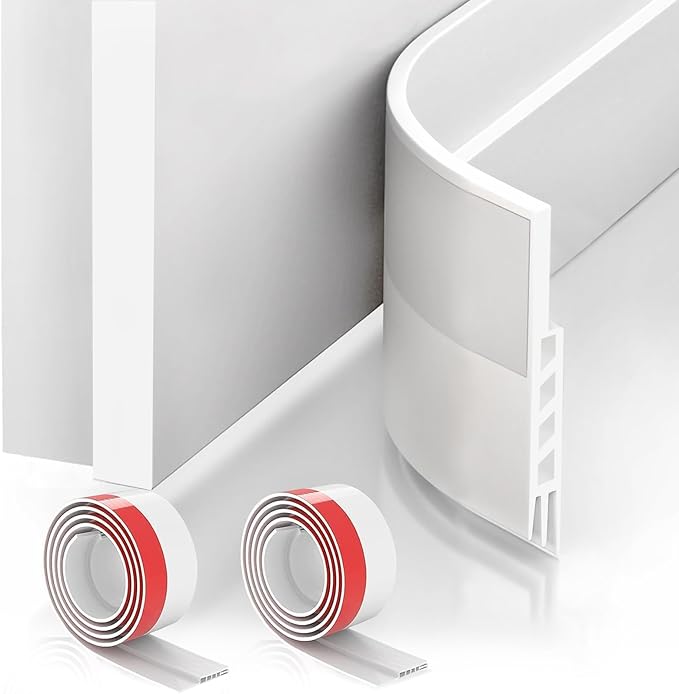Suptikes 2 Pack Door Draft Stopper，Door Sweep by Suptikes