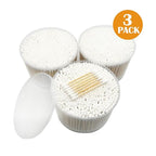 1500pcs Natural Bamboo Cotton Buds, Organic Biodegradable Cotton Swabs - Image 3