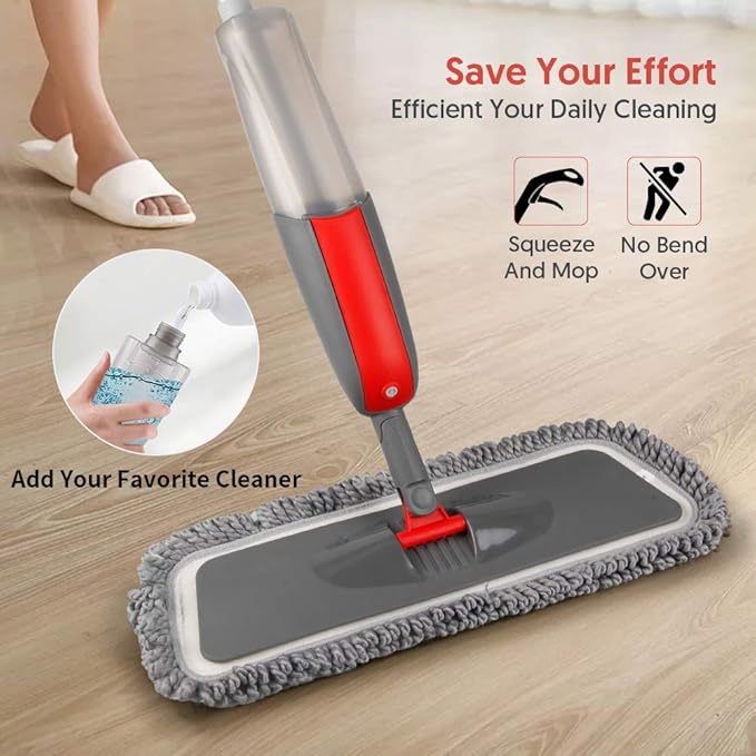 Spray Mops for Hardwood Floors Cleaning: MEXERRIS Falt Mop - Image 4