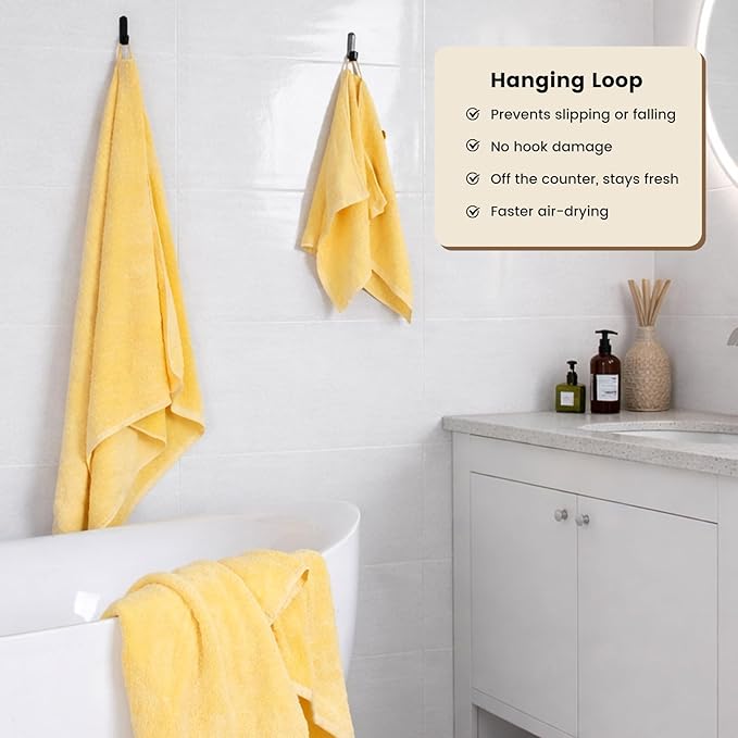 SEMAXE 4-Pack Luxury Bath Towels - Image 4