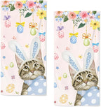Easter Hand Towels, 28.7X 13.7 Inch Floral Spring Towels Soft Decorative Easter by qiuhuang