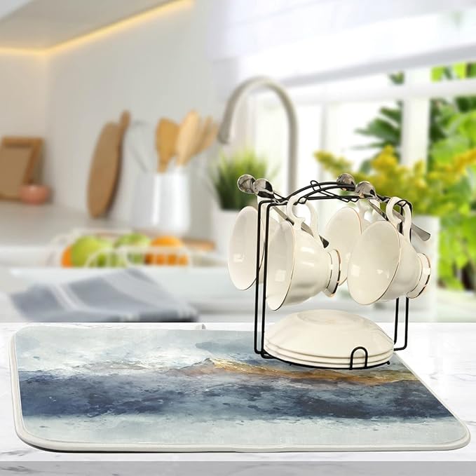 Absorbent Dish Drying Mat for Kitchen Counter - Image 5