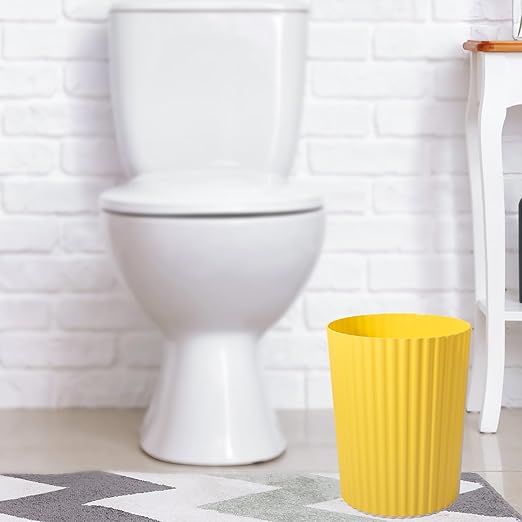 JiatuA Small Trash Can Plastic Wastebasket Round Garbage Container Bin - Image 4