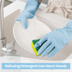 Cleaning Gloves for Dishwashing, 4/5 Pairs Reusable Kitchen Gloves for Wash - Image 3