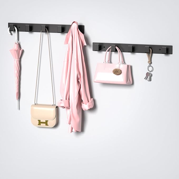PMMASTO Coat Rack Wall Mount, Coat Hooks Wall Hooks - Image 7