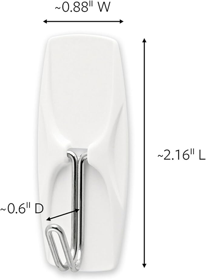 Command Medium Wire Toggle Hooks, 35 Hooks and 40 Strips, Damage-Free Hanging - Image 2