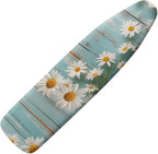 Daisy Ironing Board Covers 15x54 Inch 3D Wood Print Ironing Board Pad by KUIFORTI