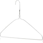 HANGERWORLD Silver Metal Wire Clothes Hangers 16inch 13 Gauge Clothes Garment - Image 2