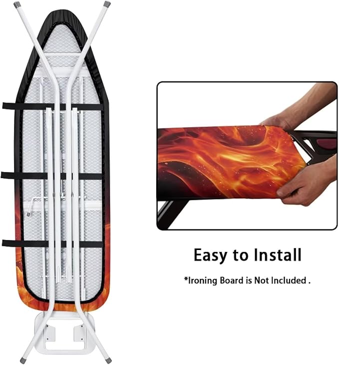 Fire Ironing Board Cover with Padding 15 x 54 Heavy Duty Padded Iron Board - Image 4