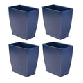 iDesign Small Plastic Bathroom Trash Can, Slim Rectangle Garbage Bin by iDesign
