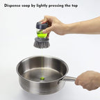 Dish Brush with Soap Dispenser, Kitchen Scrub Brush - Image 2