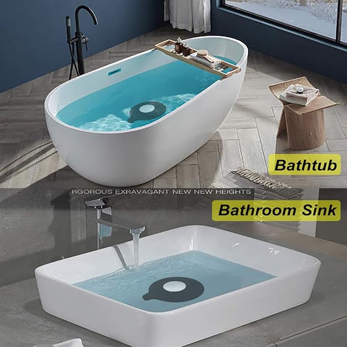 2PCS Bathtub Stopper Hair Catcher Kit, Bathtub Drain Strainer, Tub Stopper Plug - Image 7