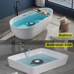 2PCS Bathtub Stopper Hair Catcher Kit, Bathtub Drain Strainer, Tub Stopper Plug - Image 7