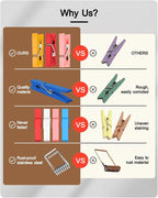 Mini Clothes Pins Wooden Colored Clothespins - Image 2