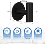 4 Pack Adhesive Hooks, Heavy Duty Adhesive Wall Hooks, Waterproof Stainless - Image 4