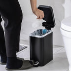 Home Zone Living 1.3 Gallon Small Bathroom Trash Can - Image 5