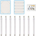 8Pcs Adjustable Bed Sheet Straps Clips, Elastic Mattress Sheet Fasteners Holder by QoeCycth
