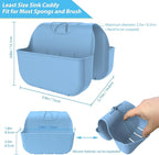 Sponge Holder for Kitchen Sink, Silicone Sink Saddle Caddy Organizer Rack - Image 2