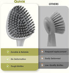 Heavy Duty Scrub Brush with Long Handle, Grout Cleaner Brush, Stiff Bristles - Image 5