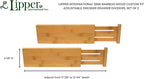 Lipper International 8895 Bamboo Wood Custom Fit Adjustable Dresser Drawer - Image 4
