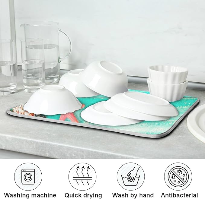 Absorbent Dish Drying Mat for Kitchen Counter - Image 7