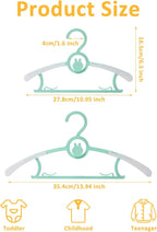 50 Pack Infant Hangers, Non-Slip Kids Hanger, Space Saving Plastic Hangers - Image 2