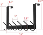 DOKU Over The Door Hook, Heavy Duty Over Door Hanger Holder - Image 6