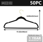 MIZGI Premium Velvet Hangers Pack 50 Pcs Heavyduty - Image 6