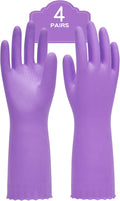 PACIFIC PPE 4 Pairs Reusable Dishwashing Cleaning Gloves by PACIFICPPE