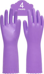 PACIFIC PPE 4 Pairs Reusable Dishwashing Cleaning Gloves by PACIFICPPE