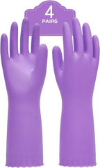 PACIFIC PPE 4 Pairs Reusable Dishwashing Cleaning Gloves by PACIFICPPE