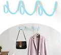 Coat Rack Wall Mount, Creative Wave Wall Hooks 20KG Capacity, Easy Installation by Bumtosc
