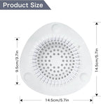 Hair Catcher Shower Drain Cover Bathtub Silicone Hair Catcher Stopper Drain - Image 5