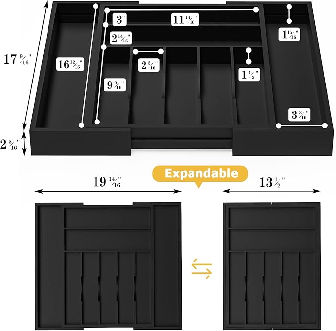 Utensil Organizer Silverware Drawer Organizer - Image 4