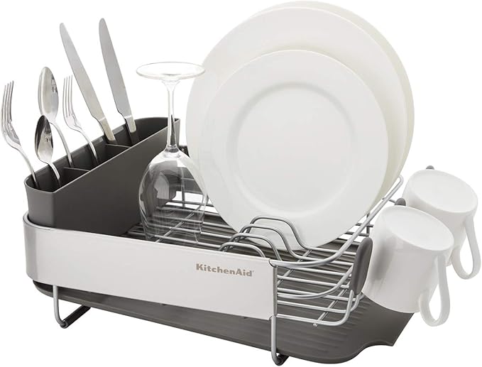 KitchenAid Compact, Space Saving Rust Resistant Dish Rack, - Image 4