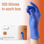Caring Nitrile Exam Gloves, Powder-Free, Disposable Gloves - Image 5