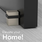Mega Handles Square Floor Door Stopper, Quickly Installed Wall Protector Stopper - Image 5