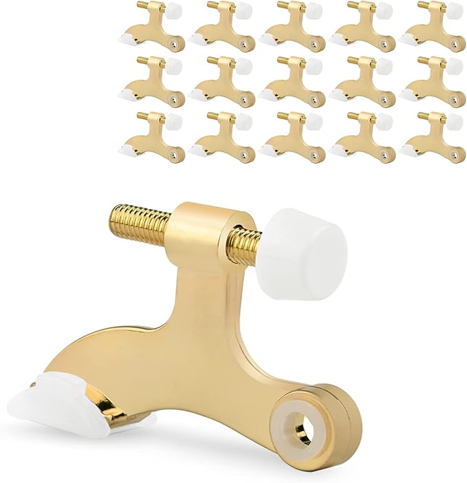 16 Pack Hinge Pin Door Stopper Bright Brass by KOVOSCH