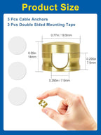 3 Pack Upgraded Cord Management Clips - Image 6