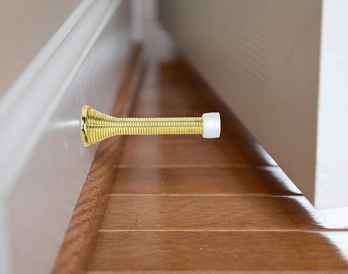 16 Pack Spring Door Stops 3 1/4 Inch Flexible Heavy Duty Spring Door Stopper - Image 5