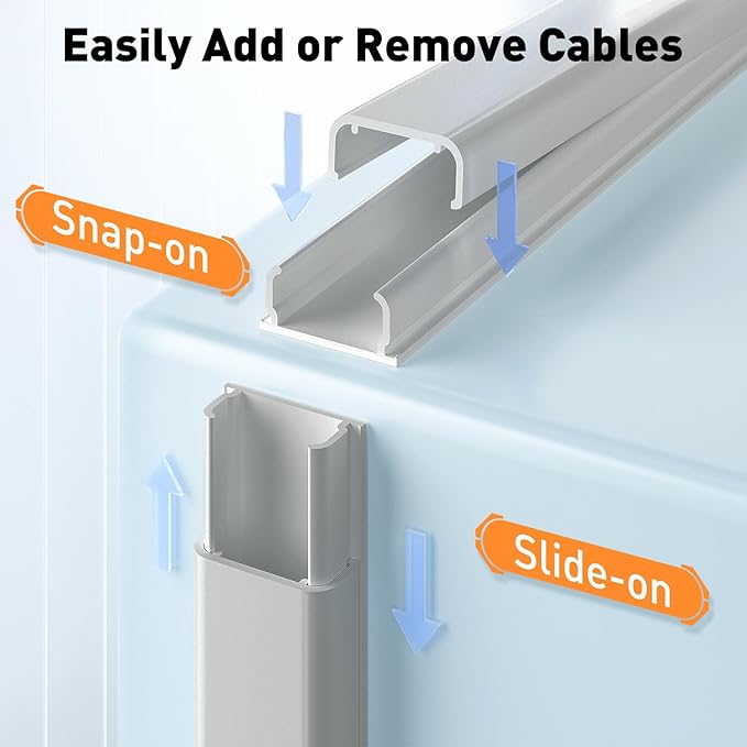Delamu Cord Hider, 142in Cable Hider, Cord Covers - Image 4