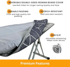 SAVUK Ironing Board Cover and Pad Dual Side X2 Lifetime Double Using Heavy Duty - Image 2
