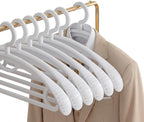 Plastic Clothes Hanger, Extra Thick Plastic Wide Shoulder Adult 360 Degrees by GEMWONDER