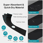 33" Lx5.5 W Long Kitchen Sink Faucet Mat: Customizable Black Splash Guard - Image 6