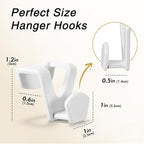 HOUSE DAY Space Saving Hangers 100 Pack, Clothes Hanger Connector Hooks - Image 7