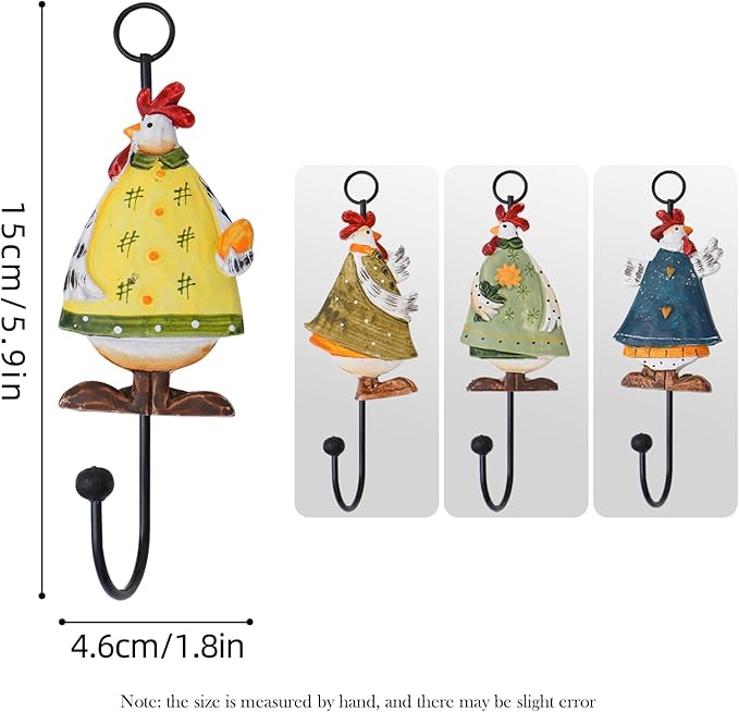 GDYOOSHOW Sunflower Resin Iron Hooks Chrysanthemum Flower Hooks - Image 7